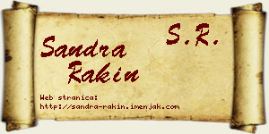 Sandra Rakin vizit kartica